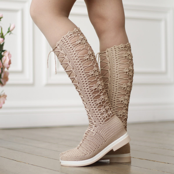 crochet summer boots gladiator women.jpg