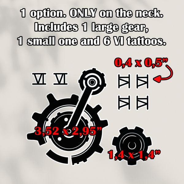 VI full set fake tattoo Cosplay Arcane game merch League of Legend Temporary sticker tats kawaii gift Otaku weeb design 2