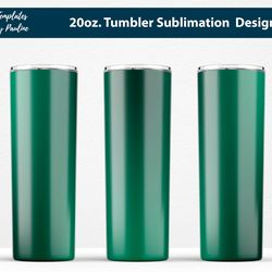 dark green ombre tumbler wrap