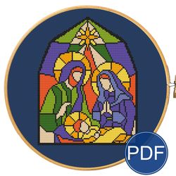 Nativity of Jesus Christ for cross stitch pattern