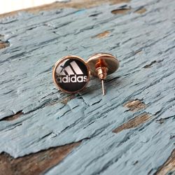Adidas logo earrings studs