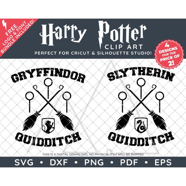 HP House Quiddich Clip Art Designs by SVG Studio Thumbnail2.png