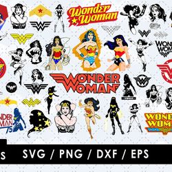 Wonder Woman Svg Files, Wonder Woman Png Images, Wonder Woman Clipart, SVG Cut Files for Cricut