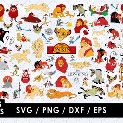 Lion King Svg Files, Lion King Png Images, Lion King Clipart Bundle, SVG Cut Files for Cricut and Silhouette
