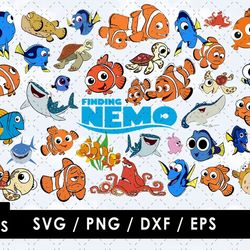 Finding Nemo Svg Files, Finding Nemo Png Images, Finding Nemo Clipart Bundle, SVG Cut Files for Cricut