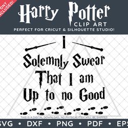 harry potter clip art svg dxf png pdf - i solemnly swear  typographic marauders map simple quote design & free font!