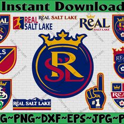 bundle 12 styles mls real salt lake soccer team svg, real salt lake svg, mls teams svg, mls svg, png, dxf, eps