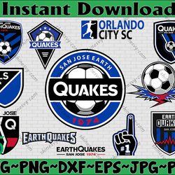 bundle 12 styles mls san jose earthquakes soccer team  svg, san jose earthquakes svg, mls teams svg, mls svg, png