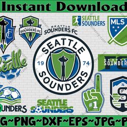 bundle 12 styles mls seattle sounders fc soccer team svg, seattle sounders fc svg, mls teams svg, mls svg, png, dxf
