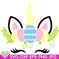 Easter  Unicorn Egg Spring Flowers Petunia Petals Girl Easter digital design Cricut svg dxf eps png ipg pdf, cut file