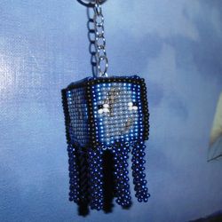 Exclusive Minecraft gift, Handmade Keychain Squid from Minecraft