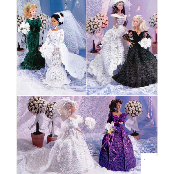 Digital | Vintage crochet patterns for Barbie's wedding day | Inspire Uplift digital-vintage-crochet-patterns-for-barbie-s-wedding-day-inspire-uplift