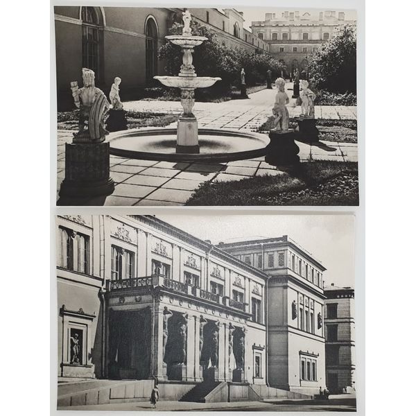 4 HERMITAGE Russian Museum black and white photo postcards set USSR 1975.jpg