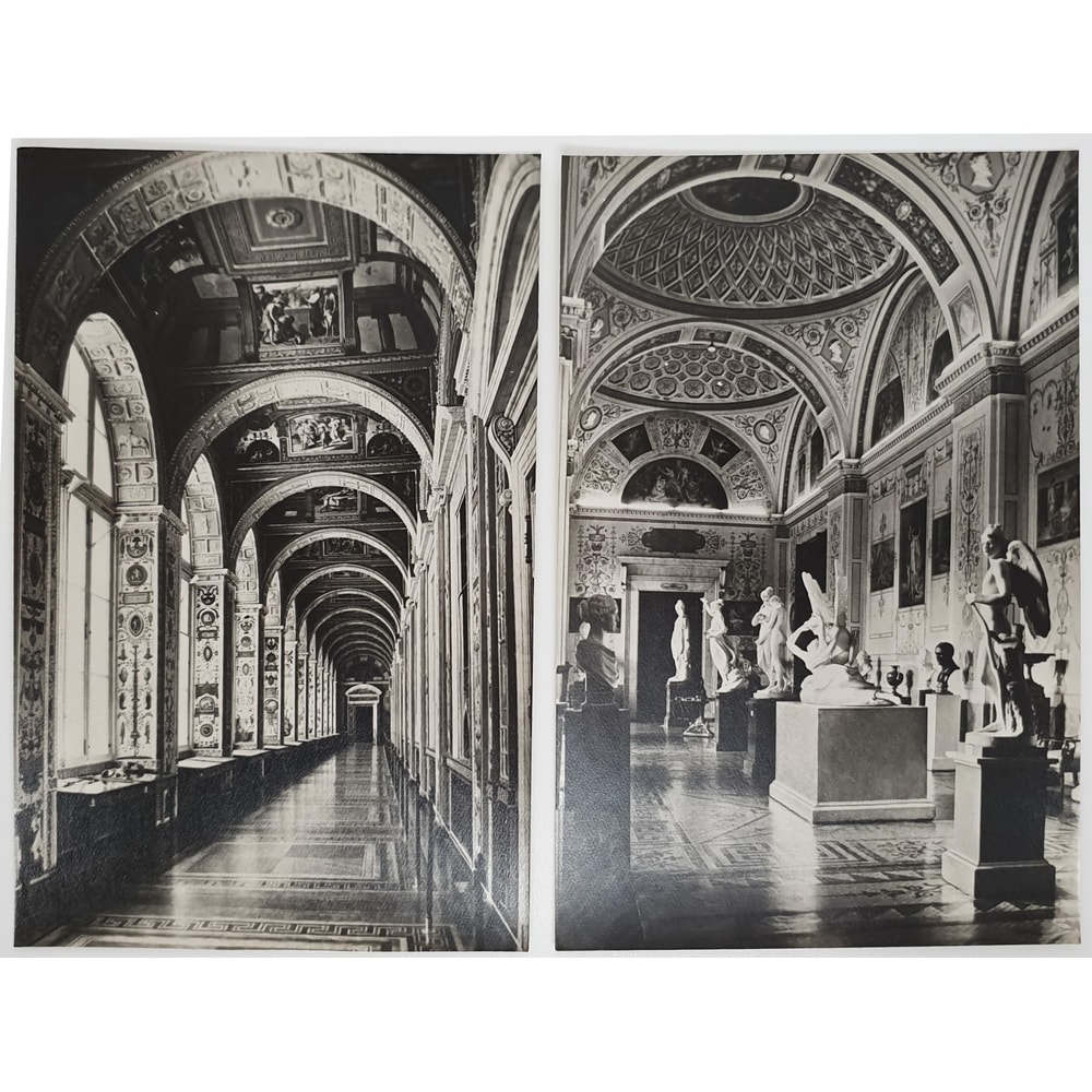 6 HERMITAGE Russian Museum black and white photo postcards set USSR 1975.jpg