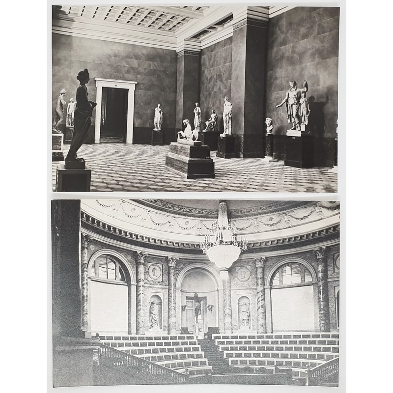 7 HERMITAGE Russian Museum black and white photo postcards set USSR 1975.jpg
