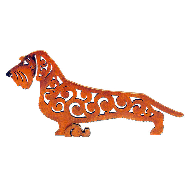 statuette red Wire haired dachshund