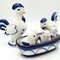 3 GZHEL Porcelain Figurines set BIRD YARD Hand Painted USSR 1990s.jpg