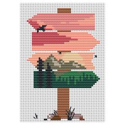 Cross stitch pattern Donate for animal shelter Sign Nature