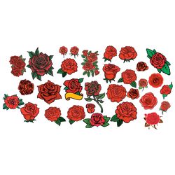 Rose svg, Rose Bundle svg, Red Rose svg, Rose Clipart, Rose Vector, Roses Template Svg, Flower svg