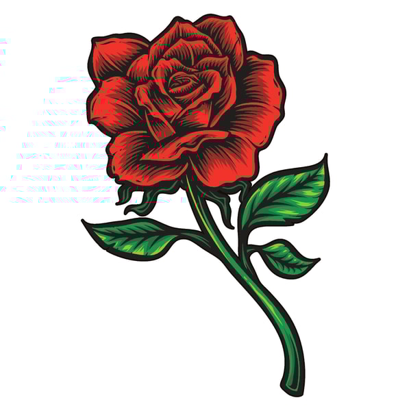 Rose svg, Rose Bundle svg, Red Rose svg, Rose Clipart, Rose | Inspire ...