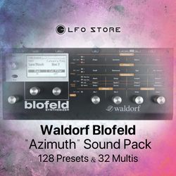 waldorf blofeld sound pack "azimuth" 128 programs, 34 multi programs, 128 samples