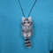 Gray-cat-necklace-pendant-for-women-Needle-felted-cute-cat-figurine-Handmade-cat-jewelry-Cat-ornament