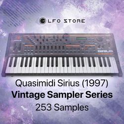 quasimidi sirius "vintage sampler series" 253 samples
