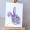 Purple rabbit painting watercolor original art1.jpg