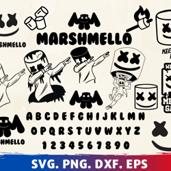 Big SVG Bundle, Digital Download, Marshmello svg, Marshmello png, Marshmello clipart, Marshmello cricut, Marshmello cut