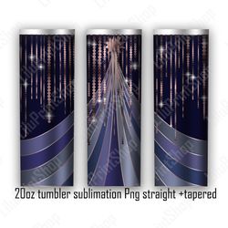 christmas tumbler sublimation png purple rose gold wrap feer tree garland tumbler wrap 20oz skinny straigh and tapered