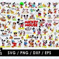 Mickey Mouse Svg Files, Mickey Mouse Layered Images, Mickey Mouse Clipart, Cricut Files