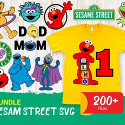 sesame street svg files, sesame street png images, sesame faces svg, clipart bundle, svg files for cricut