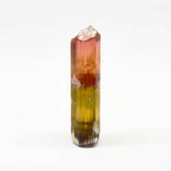 Transparent crystal of polychrome tourmaline