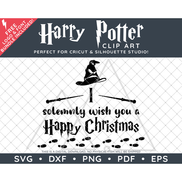 HP I Solemnly Christmas Design by SVG Studio Thumbnail.png