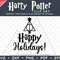 HP Deathly Hallows Tree Happy Holidays Design by SVG Studio Thumbnail.png
