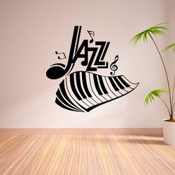 Jazz Sticker Jazz Music Wall Sticker Vinyl Decal Mural Art Decor