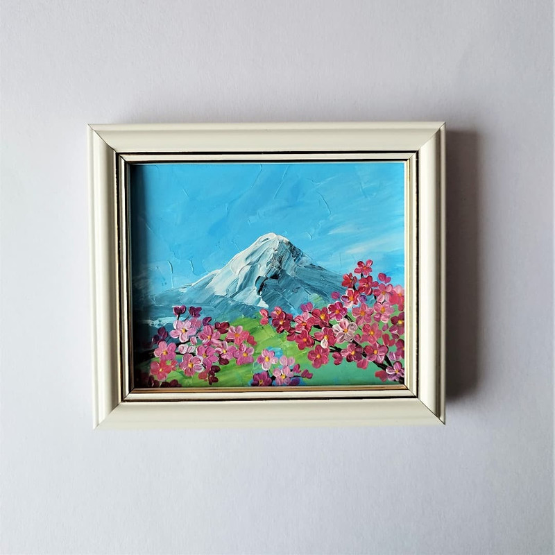 Handwritten-cherry-blossom-landscape-with-a-views-of-Mount-Fujiyama-by-acrylic-paints-2.jpg