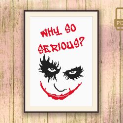 Why So Serious Cross Stitch Pattern