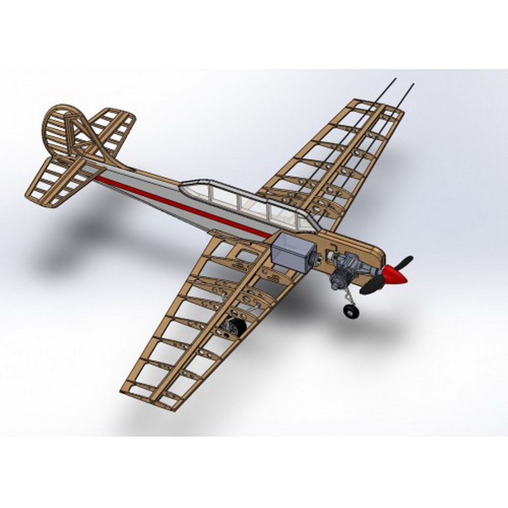 5 Cord Training Plane Model Airplane Kit PML-2004 Yakovlev Yak-52.jpg