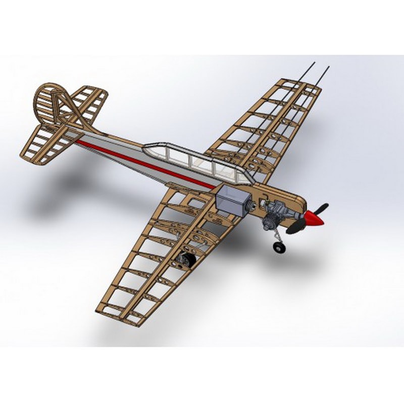 5 Cord Training Plane Model Airplane Kit PML-2004 Yakovlev Yak-52.jpg