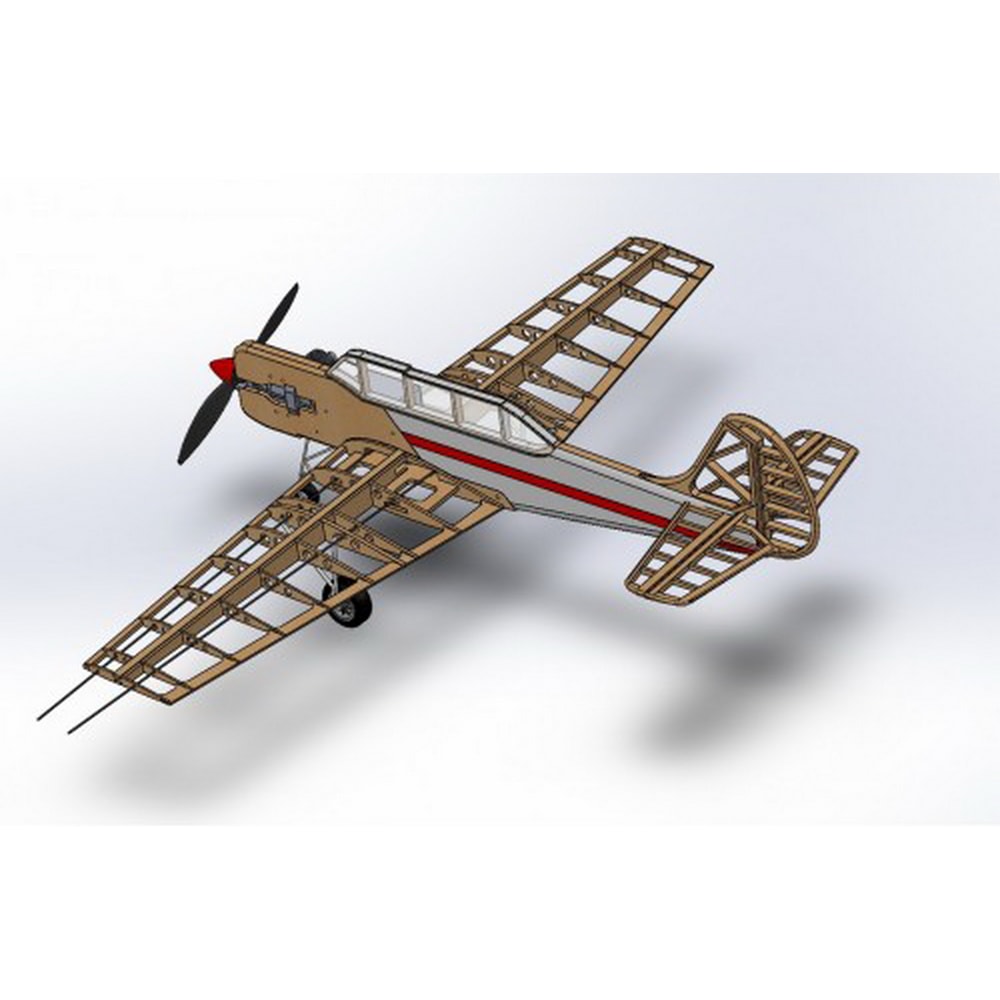 6 Cord Training Plane Model Airplane Kit PML-2004 Yakovlev Yak-52.jpg