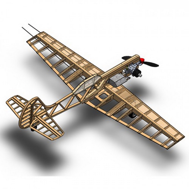 16 Cord Training Plane Model Airplane Kit PML-2006 Yakovlev Yak-50.jpg