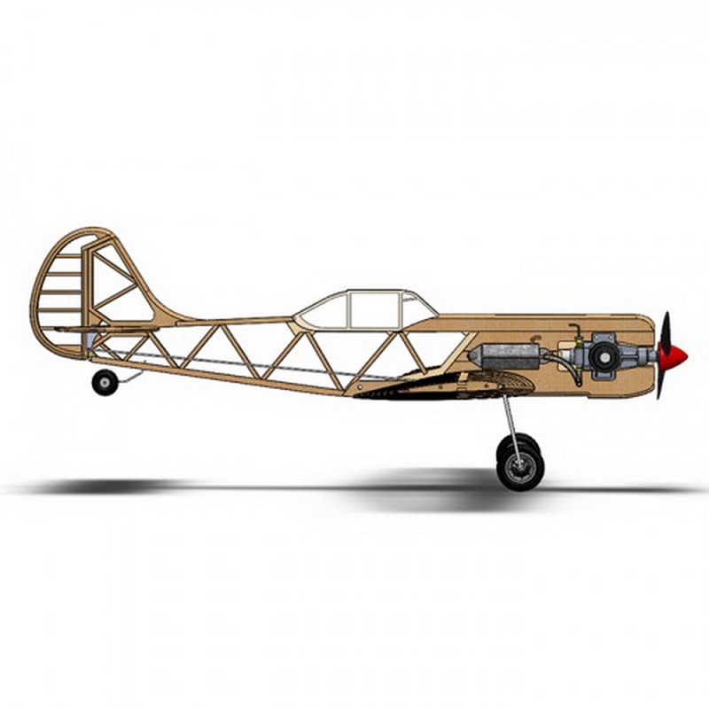 5 Cord Training Plane Model Airplane Kit PML-2006 Yakovlev Yak-50.jpg