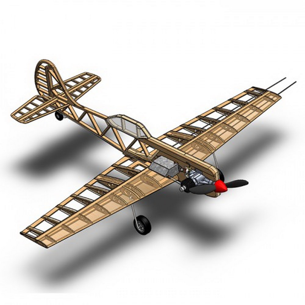 7 Cord Training Plane Model Airplane Kit PML-2006 Yakovlev Yak-50.jpg