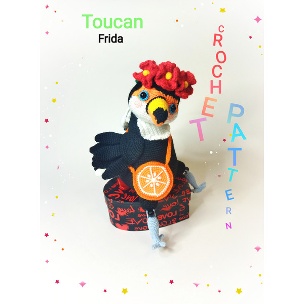 crochet pattern- toucan bird toy