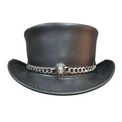 marlow steampunk lion king leather top hat