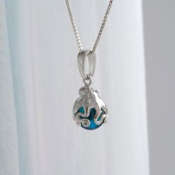 Magnificent Octopus Silver Pendant. Octopus Charm.For her.Octopus pendant.Octopus Necklace.Sea Jewelry.Nautical pendant