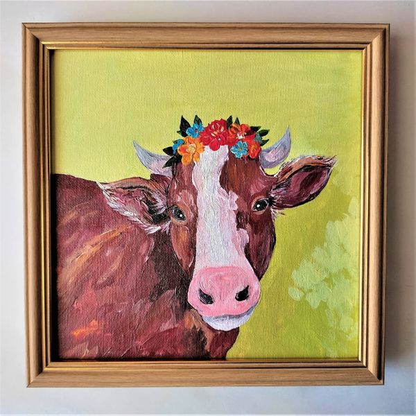 Handwritten-portrait-of-a-cow-with-a-flower-crown-on-her-head-by-acrylic-paints-1.jpg