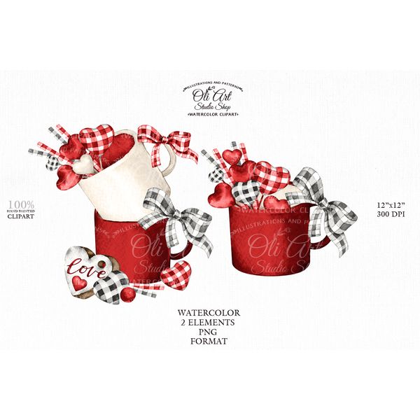 Valentines cute red cup clipart.JPG