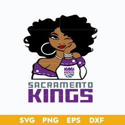 Sacramento Kings Girl SVG, Sacramento Kings SVG, NBA SVG, Sport SVG PNG DXF EPS File